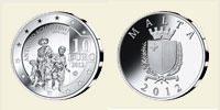 Europasternmünze Silber Malta 2012