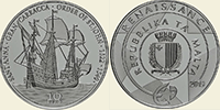 Europasternmünze Silber Malta 2019